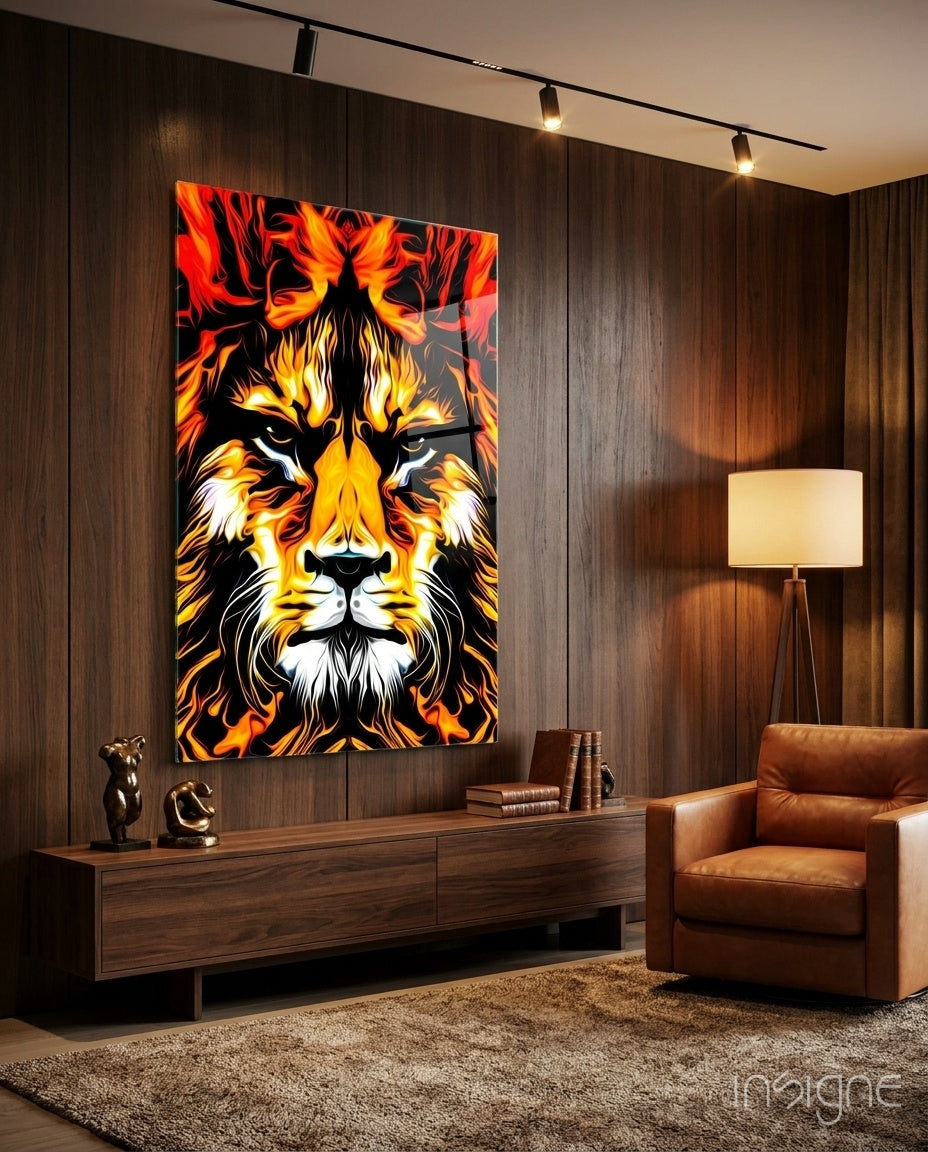 Aslan Cam Tablo