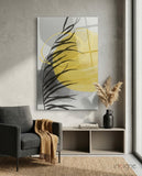 Sonbahar Sarısı Cam Tablo