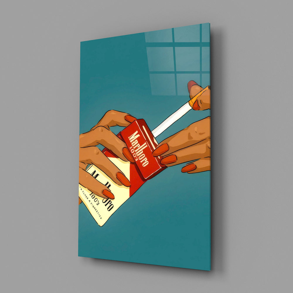 Marlboro Sigara Paketi Cam Tablo