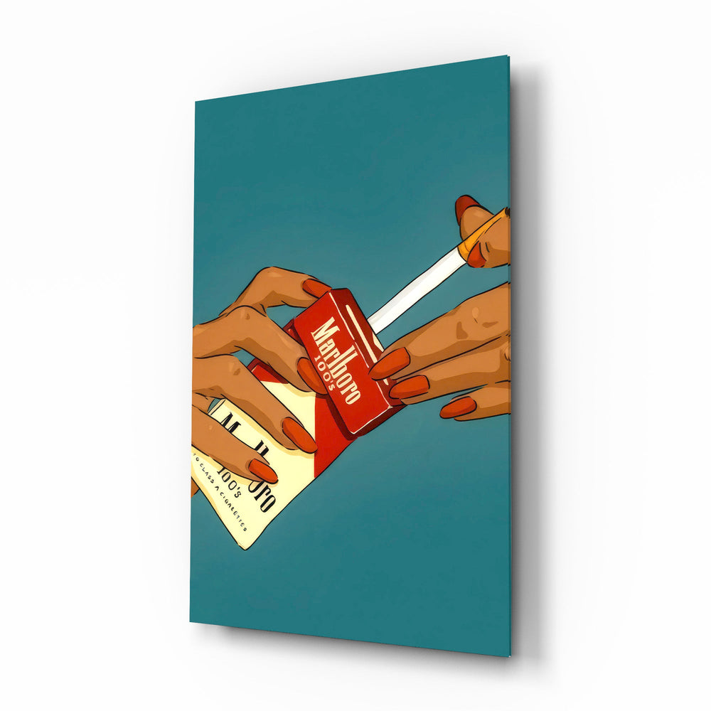 Marlboro Sigara Paketi Cam Tablo