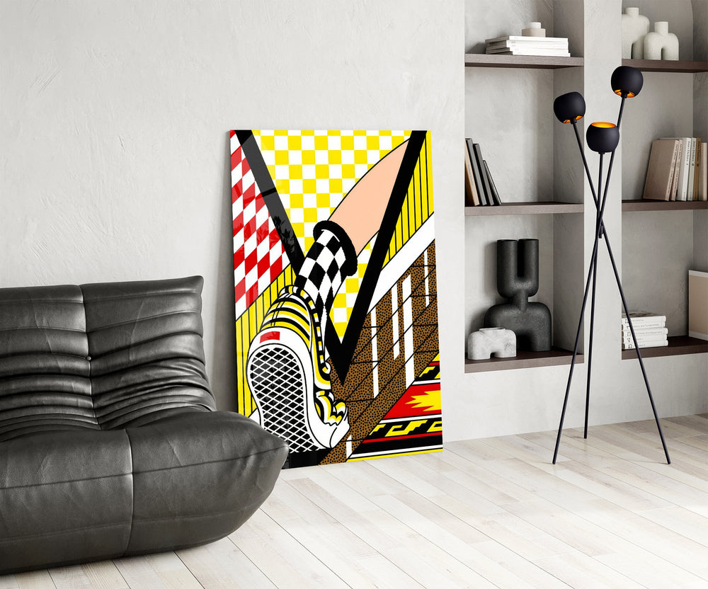 Vans Dama Desenli Sneaker Pop Cam Tablo