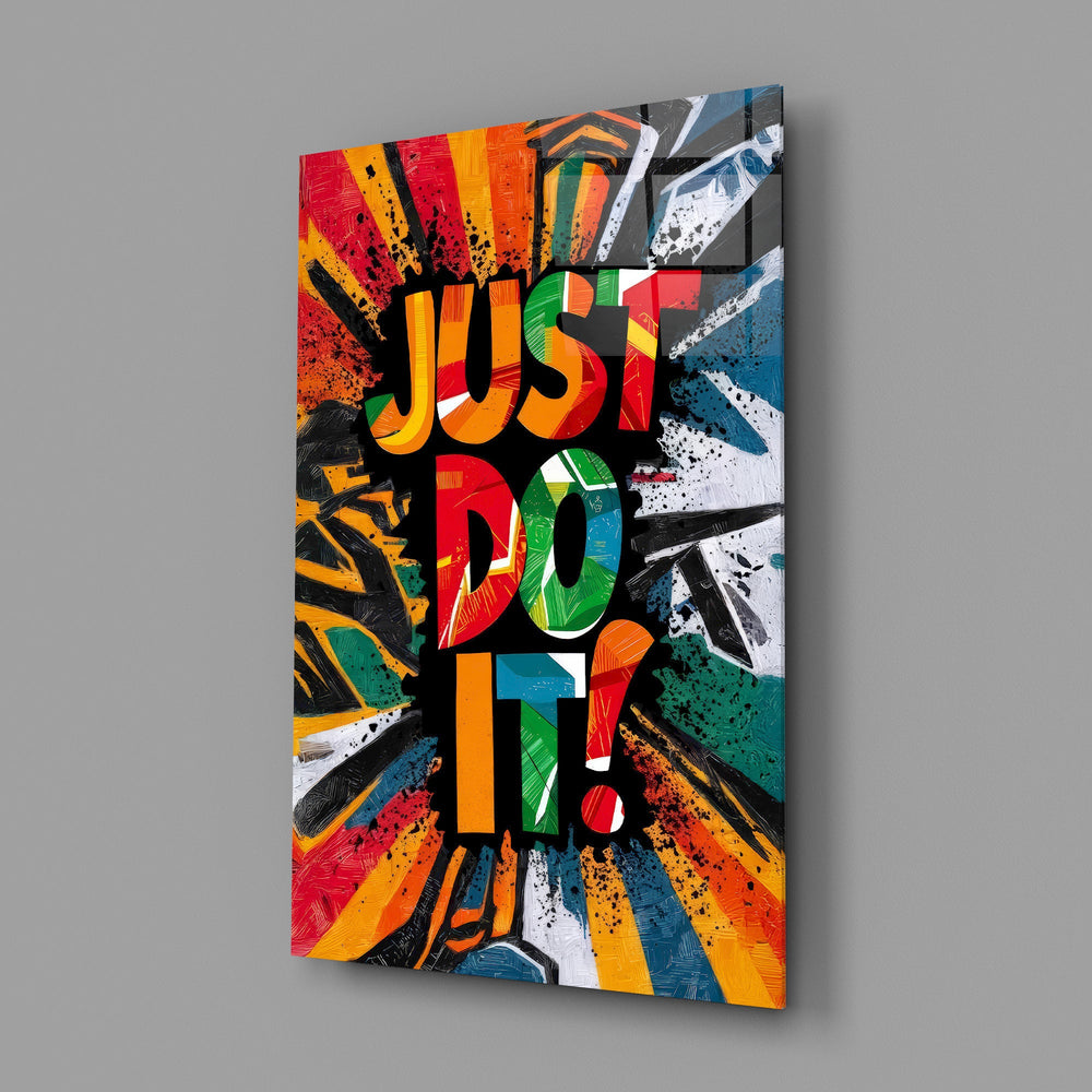 Canlı 'Just Do It' Motivasyon Cam Tablo