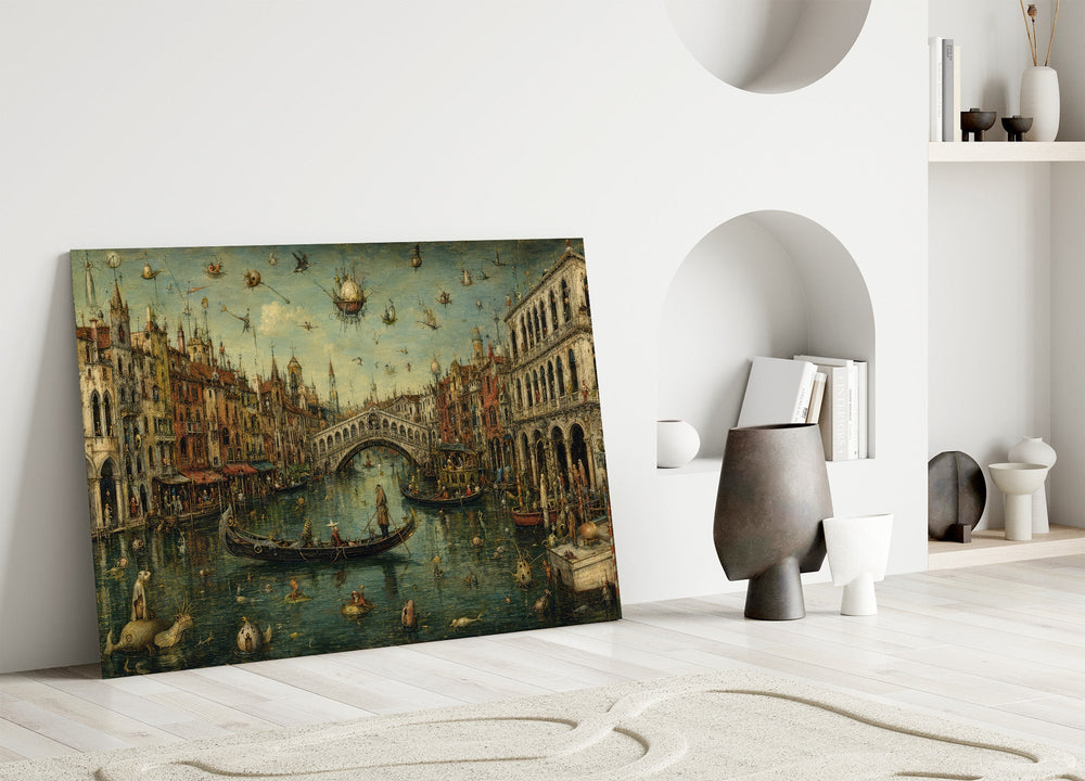 Venice Grand Canal Bosch Style Glass Wall Art