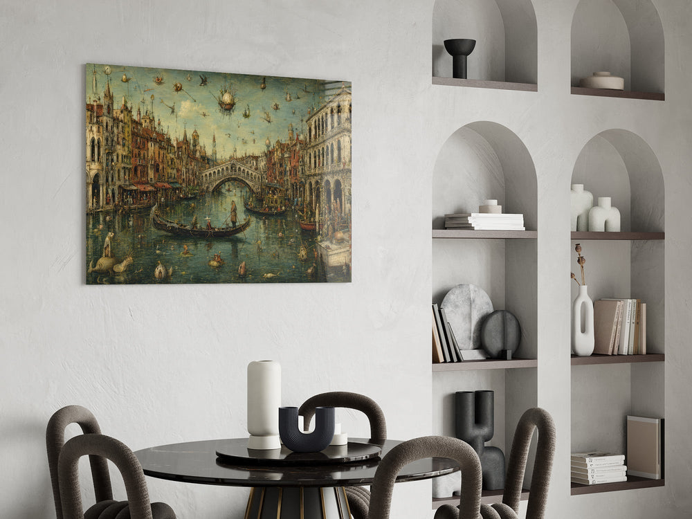 Venice Grand Canal Bosch Style Glass Wall Art