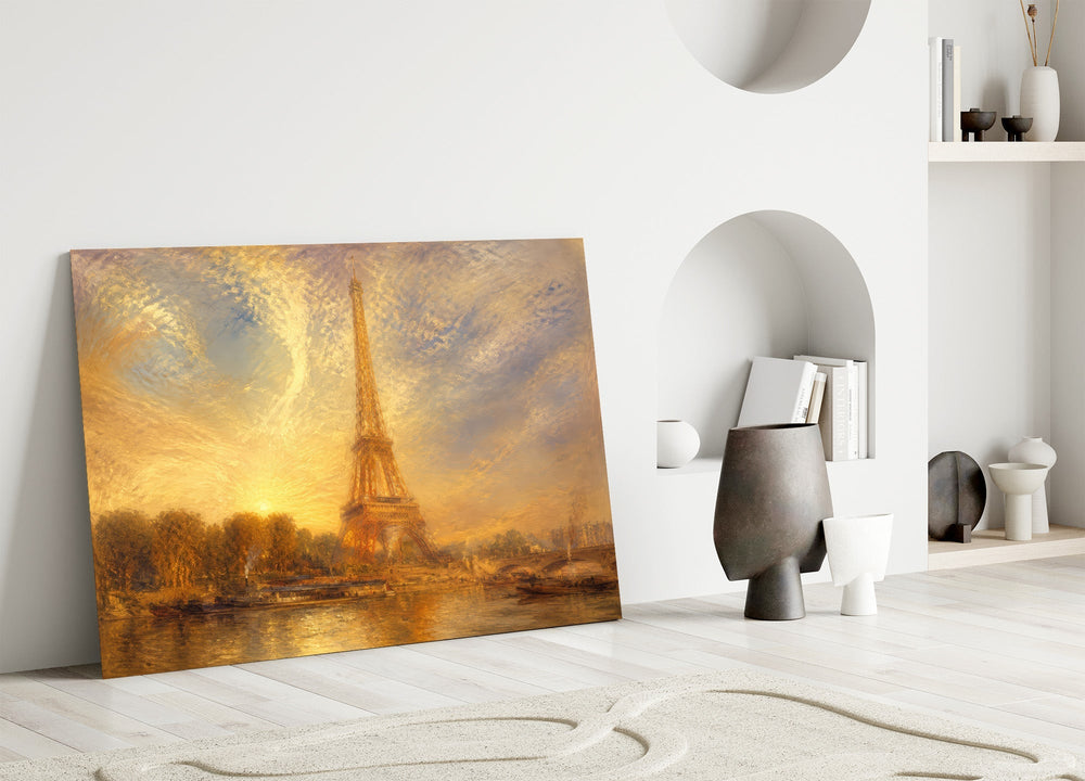 Eiffel Tower Turner Style Glass Wall Art