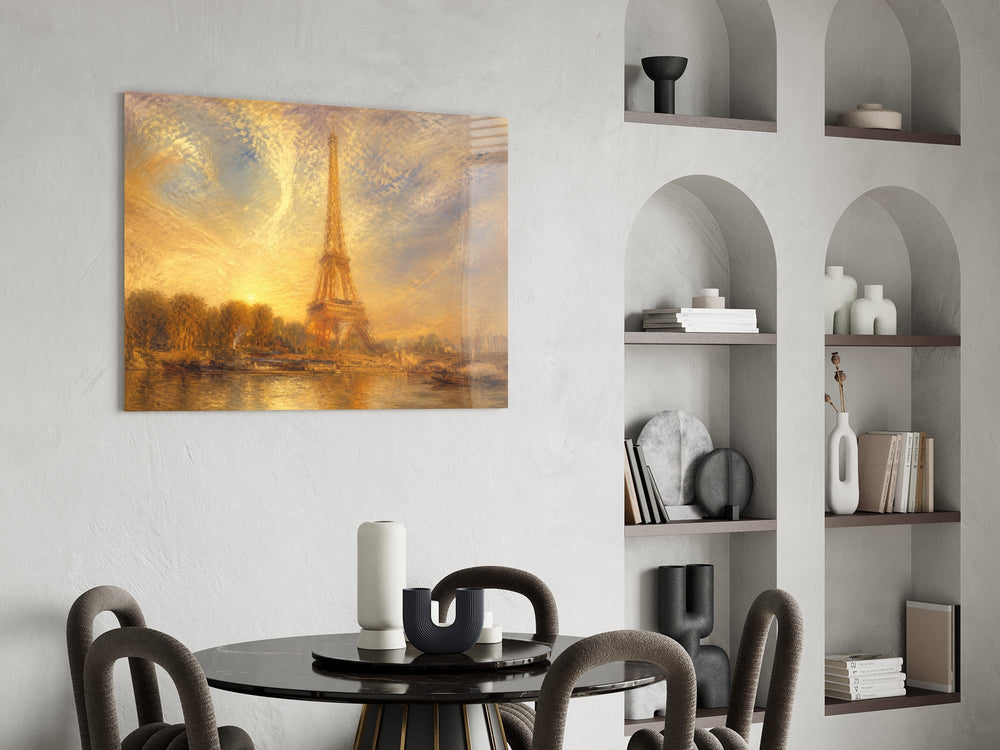 Eiffel Tower Turner Style Glass Wall Art