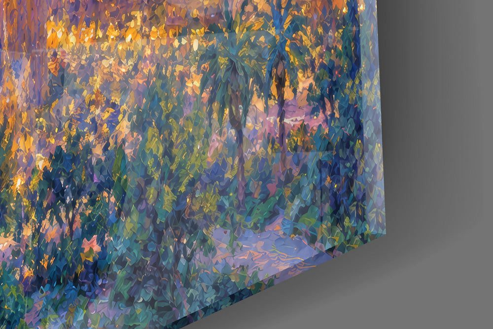 Sagrada Familia Monet Style Glass Wall Art