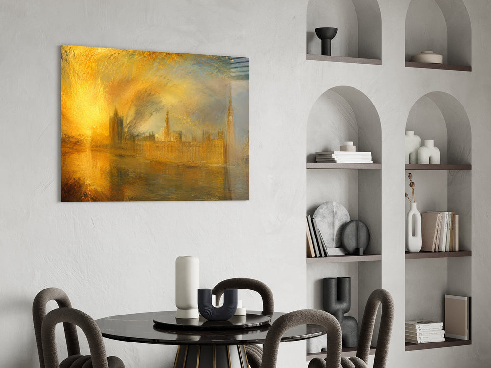 Big Ben Westminster Turner Style Glass Wall Art