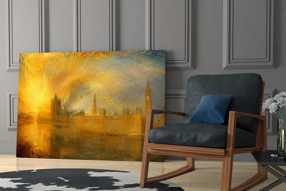 Big Ben Westminster Turner Style Glass Wall Art