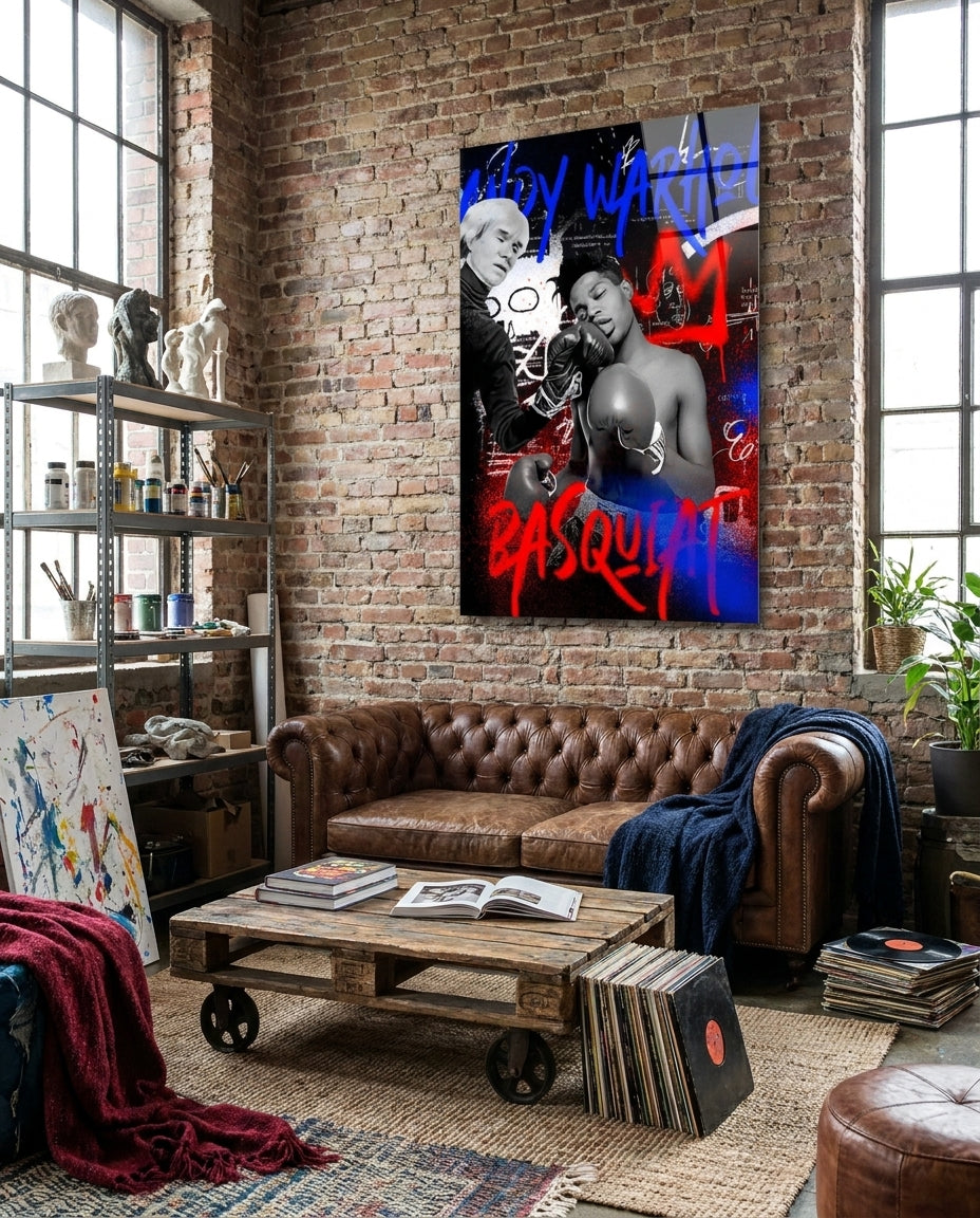 Sokak ve Pop Sanatın Buluşması Cam Tablo || Tasarımcı Koleksiyonu
