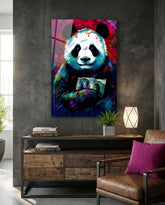 Kitapsever Panda Cam Tablo || Tasarımcı Koleksiyonu