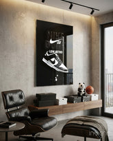 Retro Spor Ayakkabılar Cam Tablo || Tasarımcı Koleksiyonu
