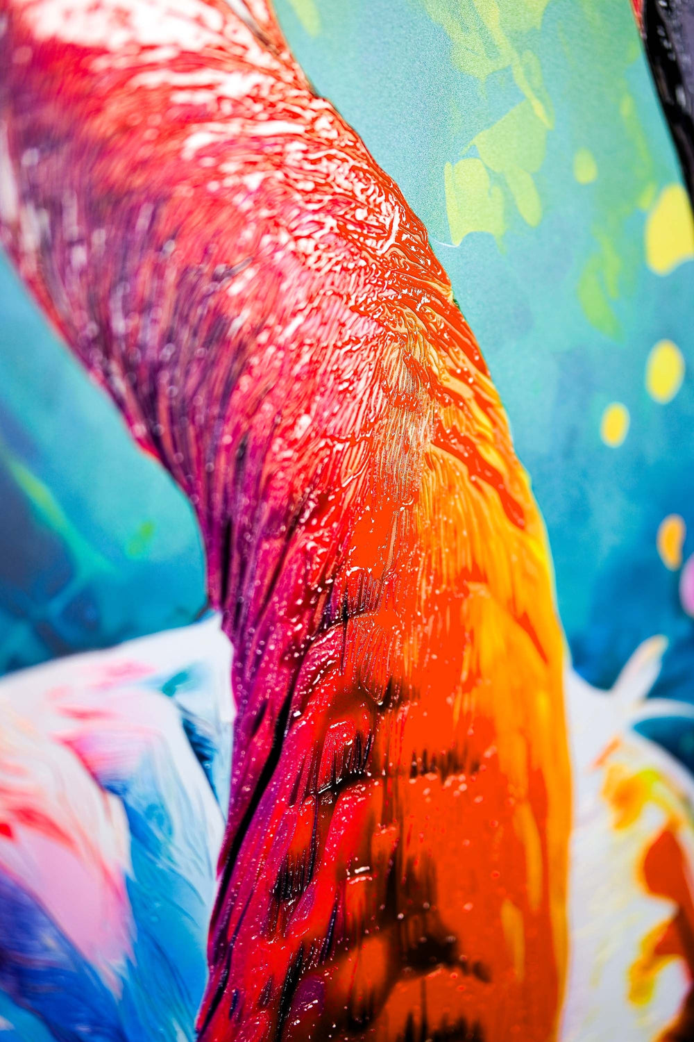 Flamingo Ritmi — 3D Kabartmalı Premium Duvar Sanatı
