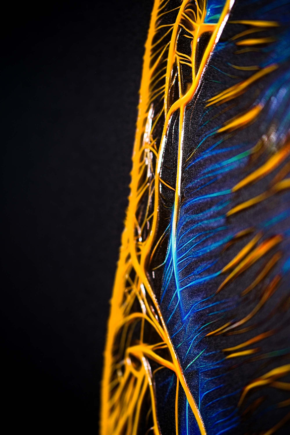 Neon Panther Pulse — 3D Kabartmalı Premium Duvar Sanatı