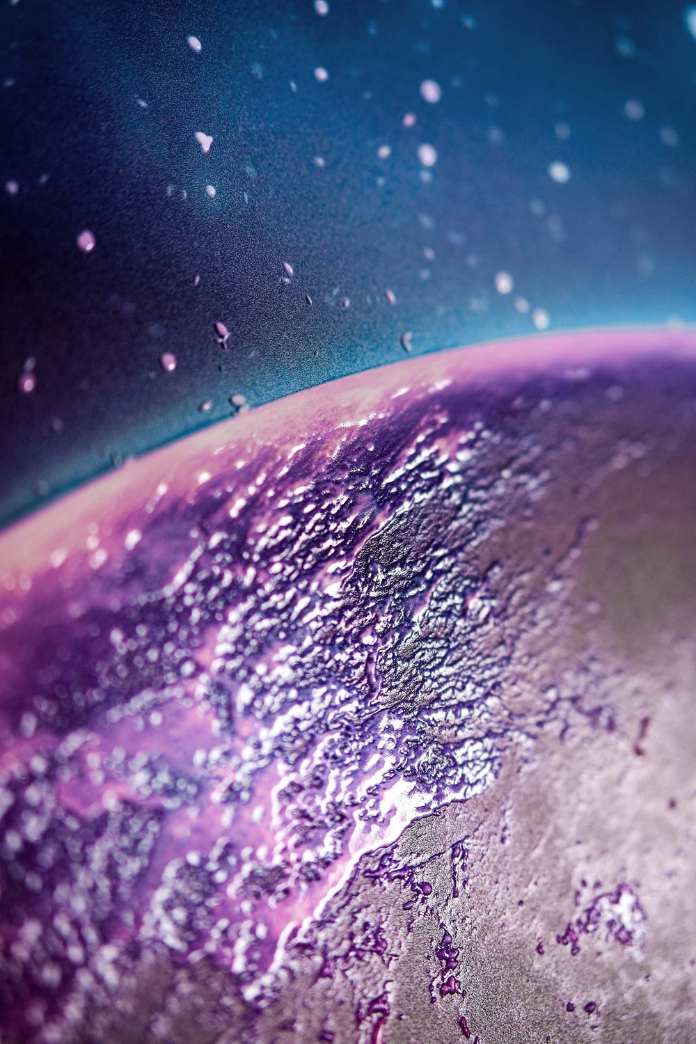 Cosmic Lunar Solitude — 3D Kabartmalı Premium Duvar Sanatı