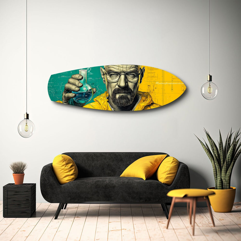 Kimyager Pop Art Cam Tablo.