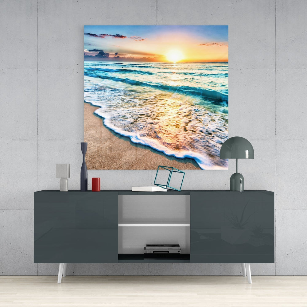 Sunset Glass Wall Art.