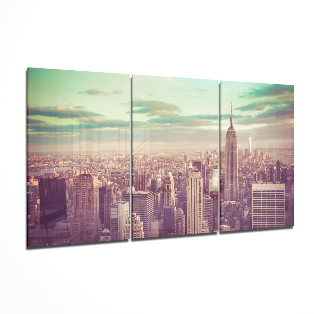 City Glass Wall Art.