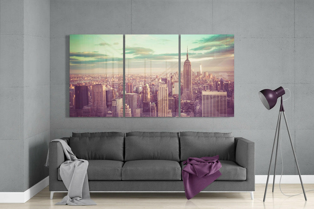 City Glass Wall Art.
