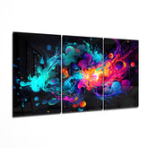 Colors of Space Mega Glass Wall Art.