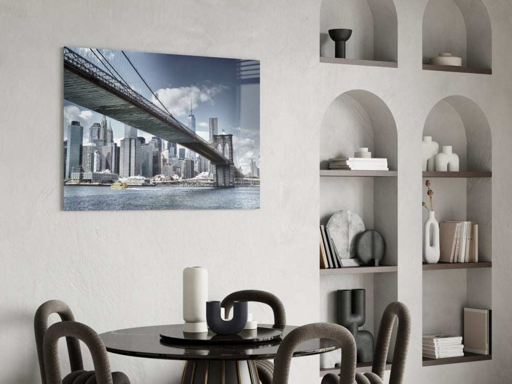 Manhattan Köprüsü Cam Tablo