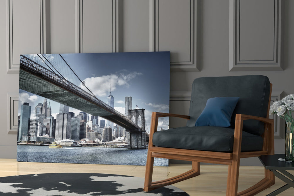 Manhattan Köprüsü Cam Tablo