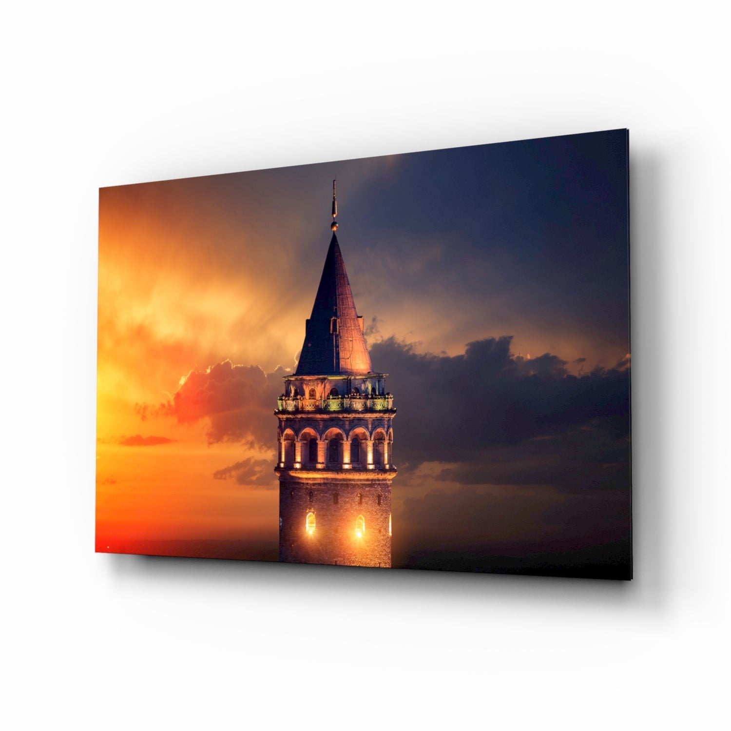 Galata Kulesi Cam Tablo