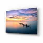 Gün batımı Cam Tablo