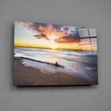 Gün batımı Cam Tablo