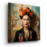 Frida Kahlo Glass Wall Art|| Designer Collection.