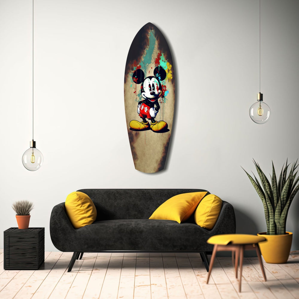 Graffiti Fareli Pop Art Cam Tablo.