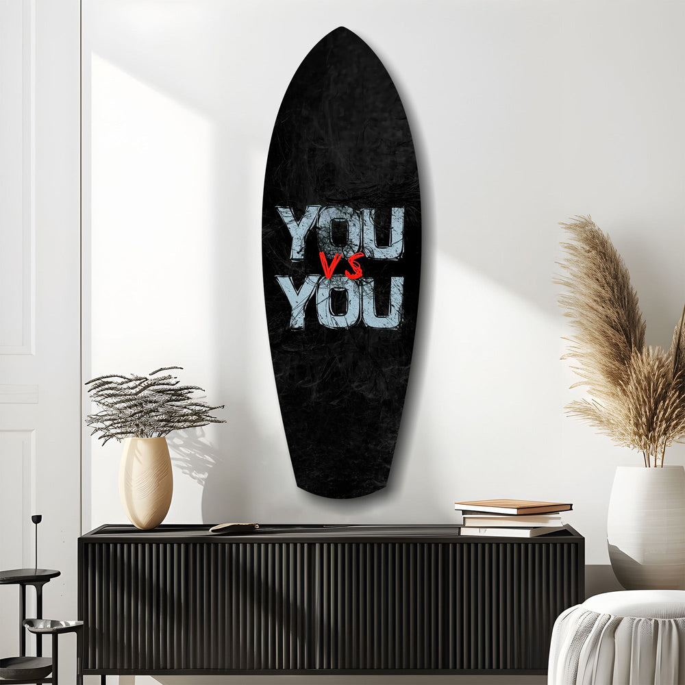 You vs You Grunge Motivasyon Cam Tablo.
