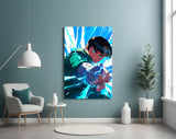 Fist Power Rock Lee Glass Wall Art || Designer Collection