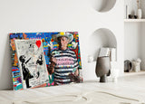 Banksy's Picasso Glass Wall Art || Designer Collection