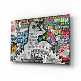 Modern Times Glass Wall Art || Designer Collection