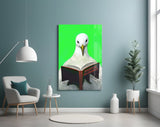 Educated Seagull Glass Wall Art || Designer Collection