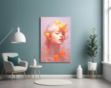 Queen of Orange Glass Wall Art || Designer Collection