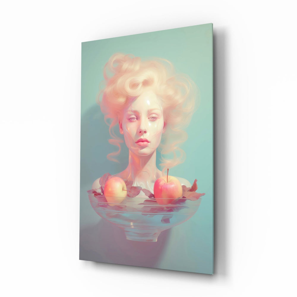Apple Tranquility Glass Wall Art || Designer Collection