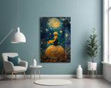 The Little Prince: Starry Night Glass Wall Art || Designer Collection