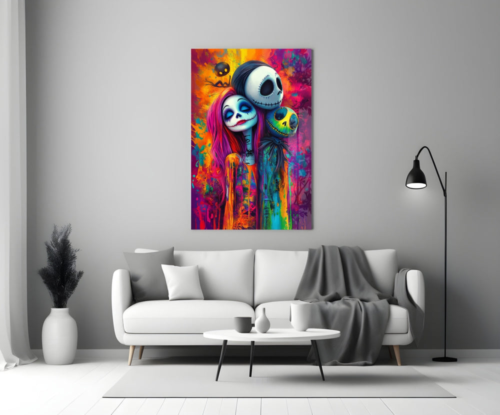 Colorful Nightmare Glass Wall Art || Designer Collection