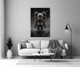 Kaws Statue Glass Wall Art || Designer Collection