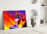 Devin Booker: Rise of the Flames Glass Wall Art || Designer Collection