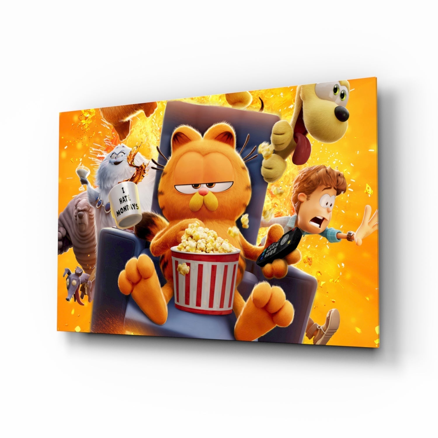 Garfield: Lazy Day Glass Wall Art || Designer Collection