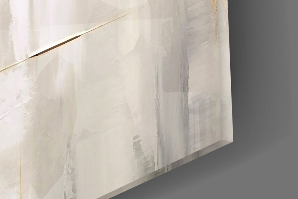 Forest-green and rust cinematic glass wall art in art-loft entry hallway