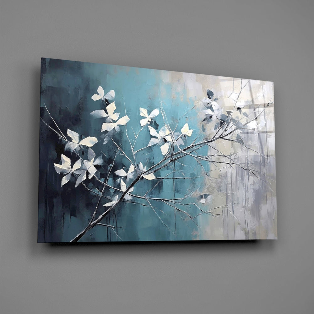 Elegant Blue Blossoms Cam Tablo