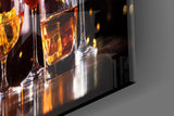Bar-editorial cocktail cinematic glass wall art in hospitality bar
