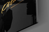Statesman portrait cinematic glass wall art in corporate boardroom