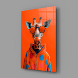 Anthropomorphic streetwear cinematic glass wall art in creative-agency reception
