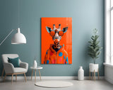Streetwear-boutique cinematic glass wall art in retail entry
