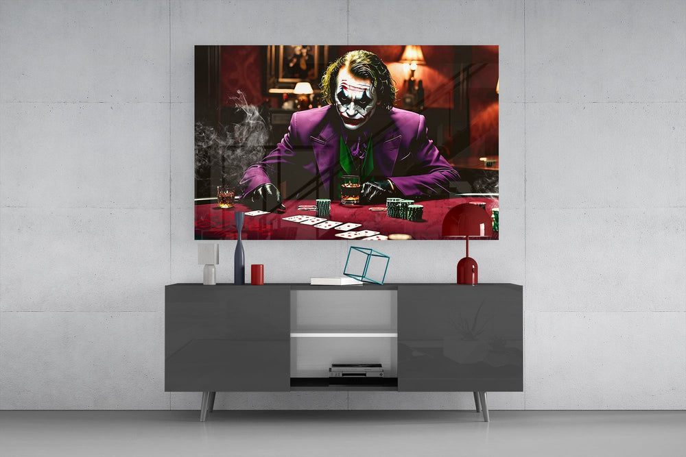 Cinema noir cinematic glass wall art in entertainment den
